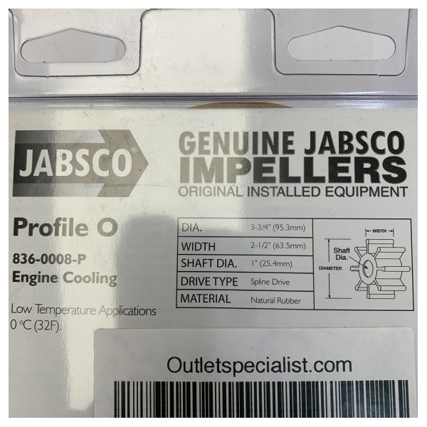 Jabsco 836-0008-P Swivel Impeller - Original Marine Part