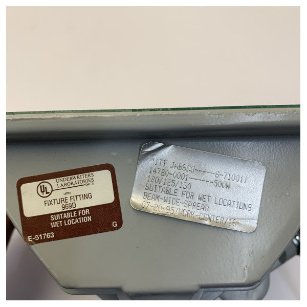 Jabsco 14780-0001 Quartz-Flood Foco de inundación marino de alta resistencia -