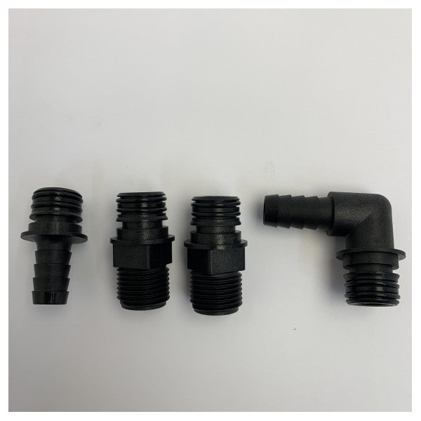 Flojet 20381-001 Connection Kit - 4-piece Set of Marine Fittings