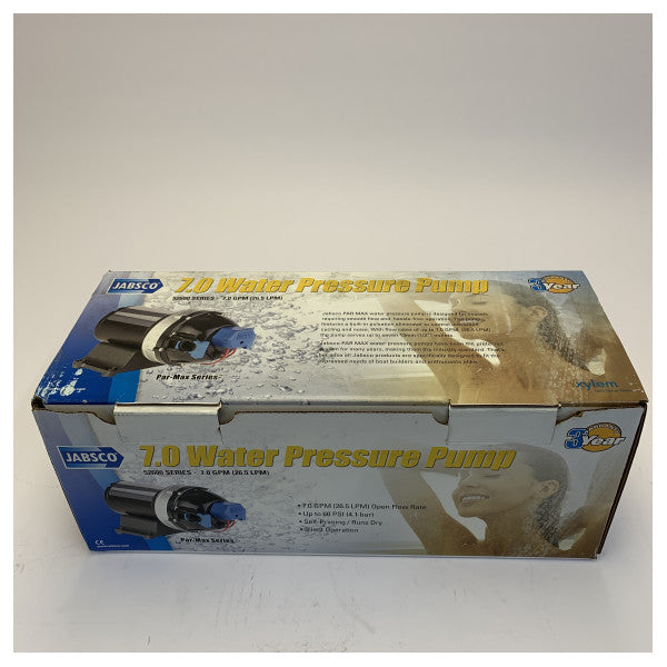 Jabsco PAR-Max 7.0 WPS 新鮮水ポンプ 26.5L/m 24V 60 PSI - 52600-0094
