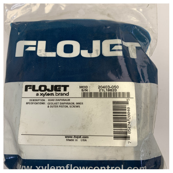 Flojet 20403-050 Quad GEO Membrane Kit - Set of 4 Membranes for Marine Pumps