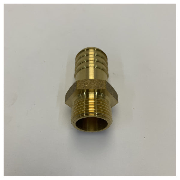 Flojet 23543-1000 месингов адаптер с накрайник за маркуч - 3/4inch BSP x 25mm