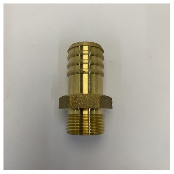 Flojet 23543-1000 messing slangeskægsadapter - 3/4" BSP x 25 mm