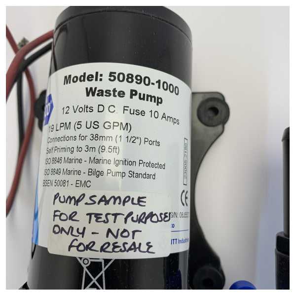 Jabsco 50890-1000 skittenvannspumpe 12V - 38mm
