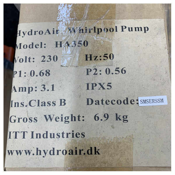 HydroAir Pompa pneumatica 0.56KW - HA350