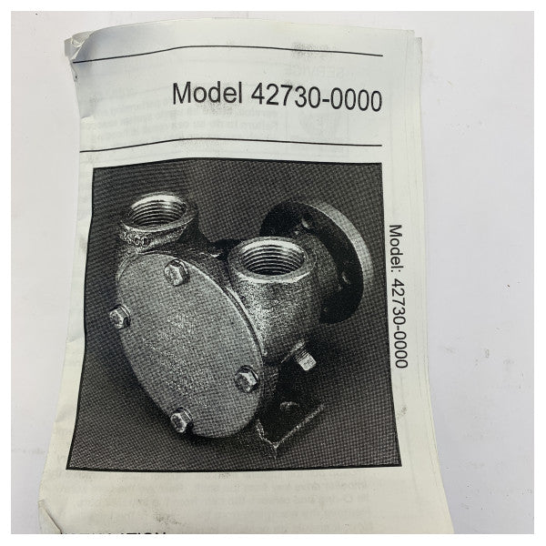 Jabsco 42730-0000 Бронзовий морський насос охолоджувальної води - заміна для Crusader