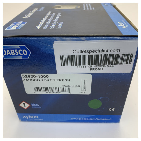 Jabsco - 52620-1000 - WC:n raikastusjärjestelmän säiliö ja tabletit -