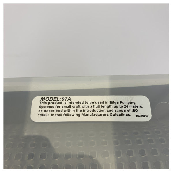 Rule 97A Shower Sump Pump System 500 GPH 12V