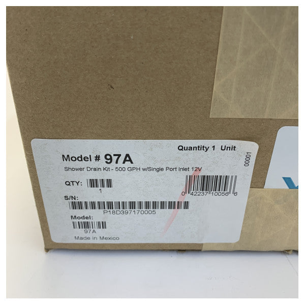 Rule 97A Shower Sump Pump System 500 GPH 12V