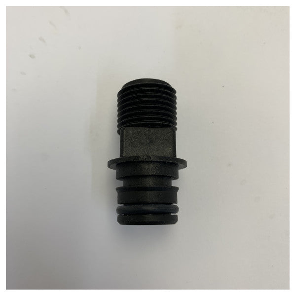 Flojet 20436001 Straight Hose Barb Fitting 1/2 Inch Threaded Male Connector