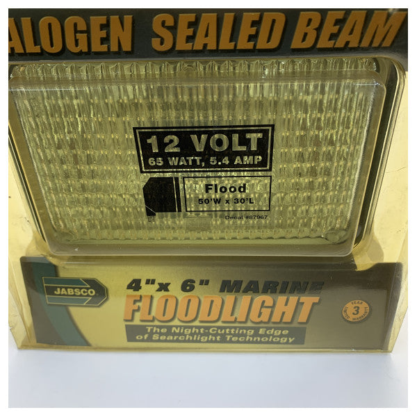 Jabsco 45900-5000 Projetor Marítimo 12V Preto - Feixe Largo