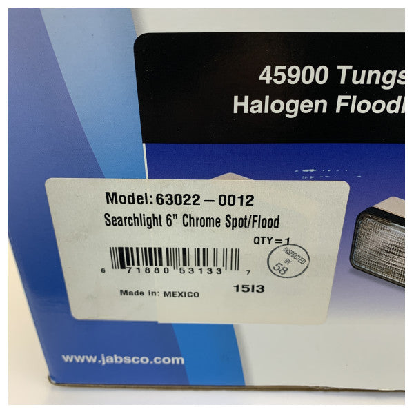 Projecteur marin Jabsco 6\" Chrome 12/24V Spot-Flood Montage en surface - 63022-0012