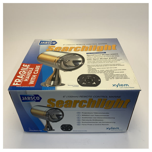 Projecteur marin Jabsco 6\" Chrome 12/24V Spot-Flood Montage en surface - 63022-0012