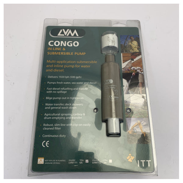 LVM Kongo 111 Submersible Högflödespump 12V - LVM111