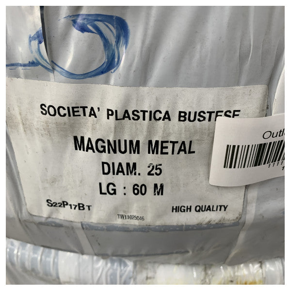 Jabsco Armorvin HNA 25мм посилений ПВХ морський всмоктувальний та тисковий шланг - рулон 60м