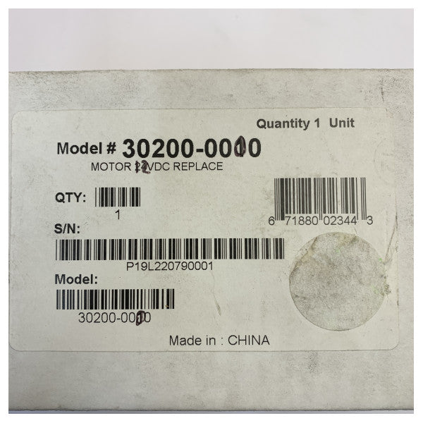 Jabsco 12V DC мотор за морски помпи - 30200-0000