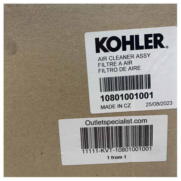 Kohler 10801001001 motorluftfilterelement