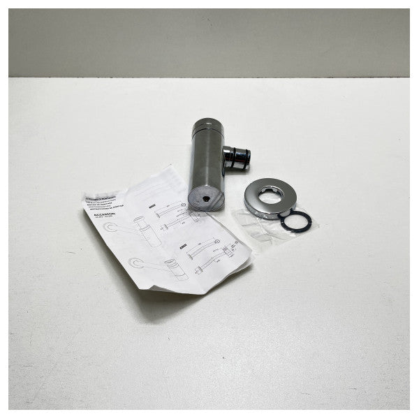 Boxart attacco per lavabo in acciaio inox cromato - 7994000