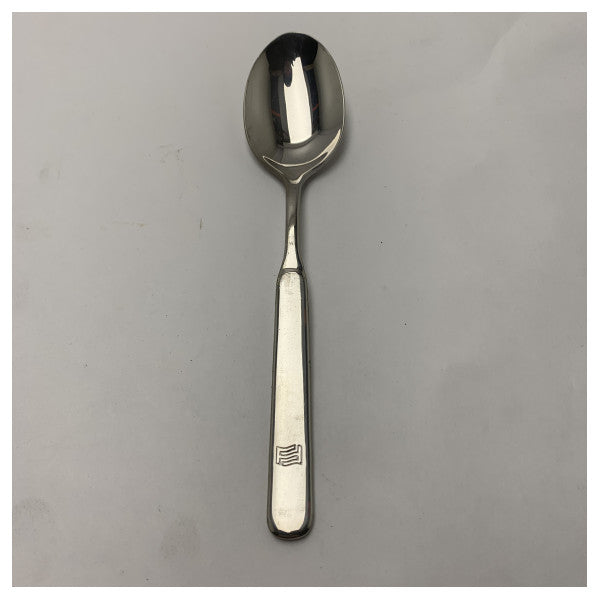 Cucchiaio da frutta in acciaio inossidabile Ferretti Yachts con manico rettangolare resistente - 14853
