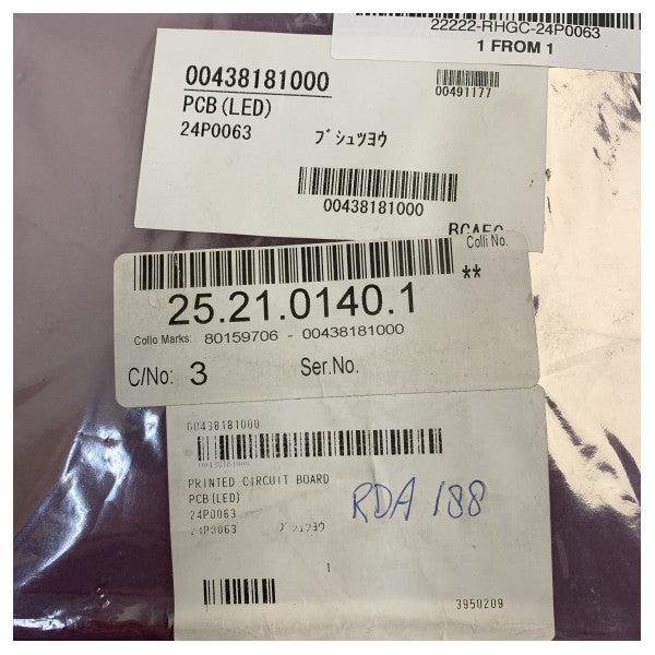 Furuno VR-5000 VDR carte mère PCB 24P0063