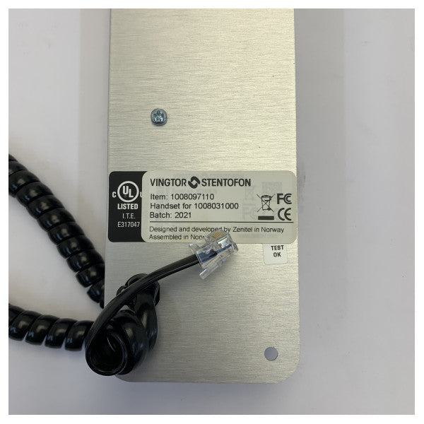 Zenitel CRM-V-HS IP سماعة رئيسية مدمجة لأنظمة الاتصال الداخلي البحرية | 1008097110