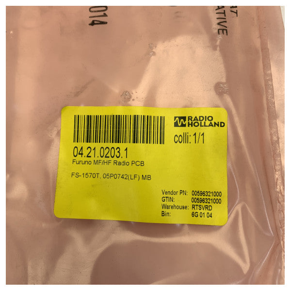 Κύρια πλακέτα PCB Furuno FS-1570T MF/HF Radio 05P0742(LF) MB