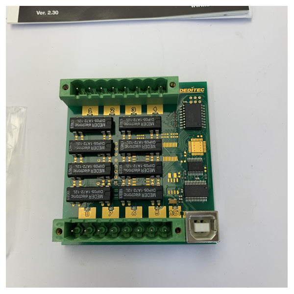 Deditec USB-RELAIS-8_B وحدة خرج مرحل USB ذات 8 قنوات - جديد