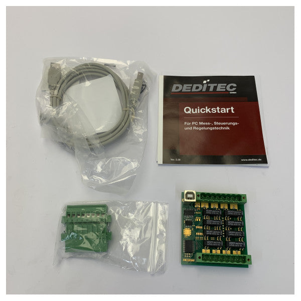 Deditec USB-RELAIS-8_B 8-kanavainen USB-relelähtömoduuli - Uusi