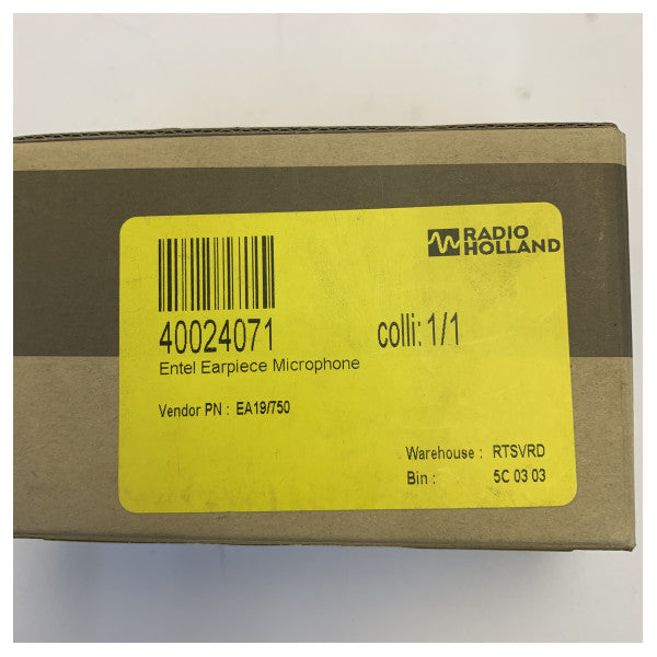 ميكروفون سماعة أذن على شكل D من Entel EA19/750 لسلسلة أجهزة الراديو ثنائية الاتجاه HT700