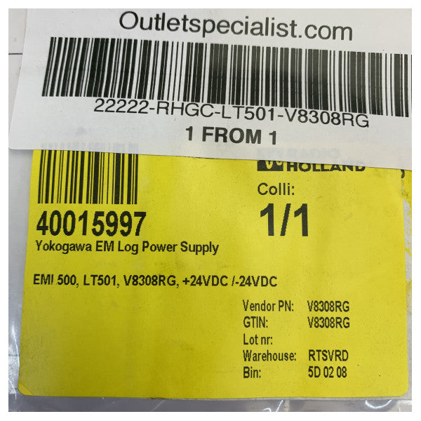 Yokogawa EML500 EM ploča za napajanje loga LT501 V8308RG +/-24VDC