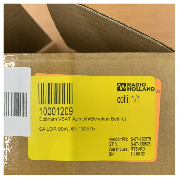 Cobham SAILOR 90 TVRO 方位角/仰角ベルトキット - 67-130575