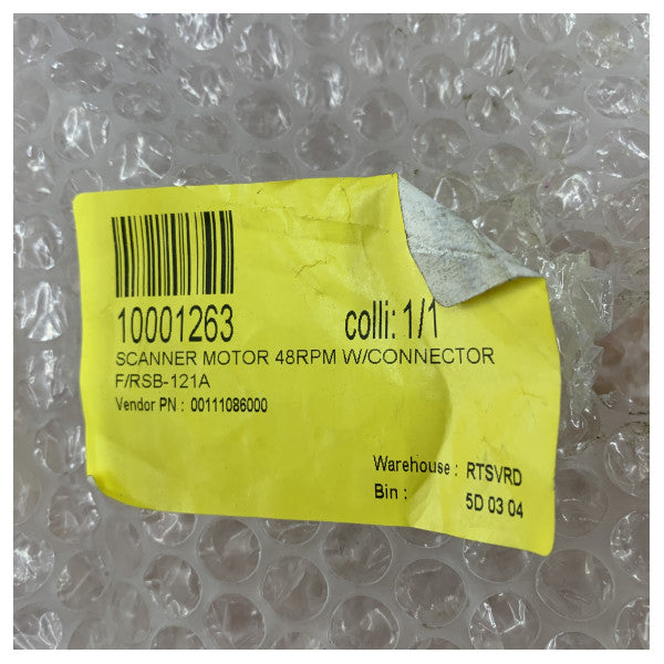 Furuno River Radar Scanner Motor 00111086000 - 03-2296 RHRS2014/2024 Sanyo Denki DC мотор-редуктор 48 об/хв