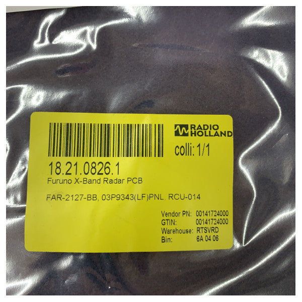 Furuno FAR-2127-BB X-pojasni radar PCB 03P9343(LF)PNL RCU-014 - neiskorišten