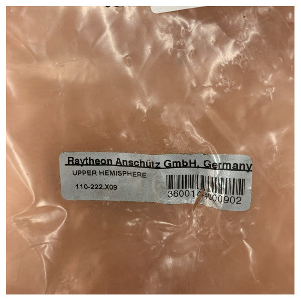 Raytheon Anschutz Standard 20 Giroscópio de Rumbo Upper Hemisphere 110-222.X09
