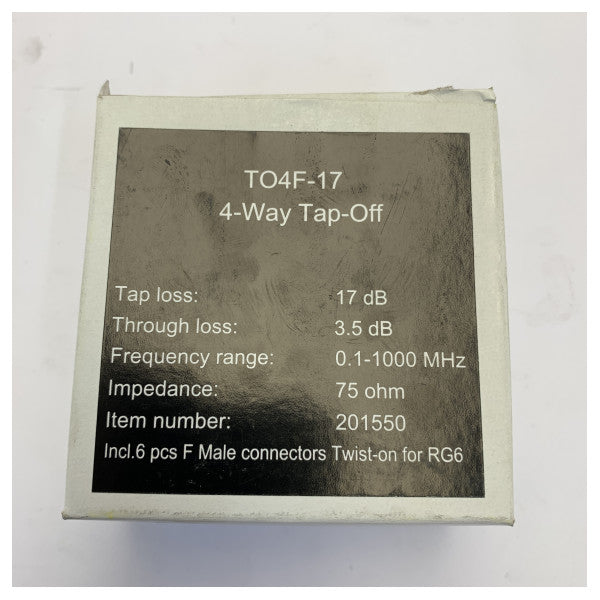 Cobham TO4F-17 4-vejs marint tap-off 17 dB