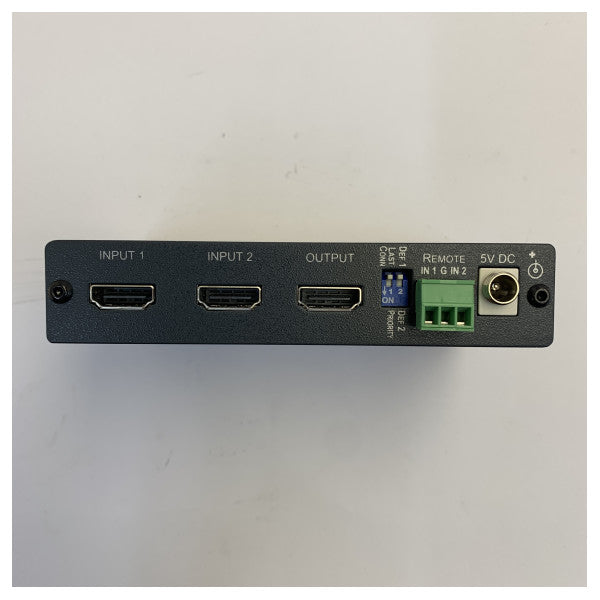 Kramer VS-211H2 4K HDR موزّع HDMI تلقائي 2x1 HDCP 2.2 قابل للتحكم عن بُعد