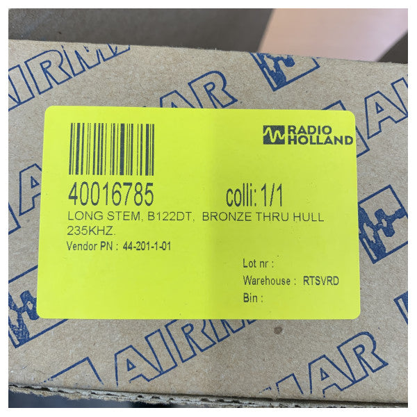 Airmar B122 DT Long Stem Bronze Thru-Hull Transducer 235kHz Depth & Temp