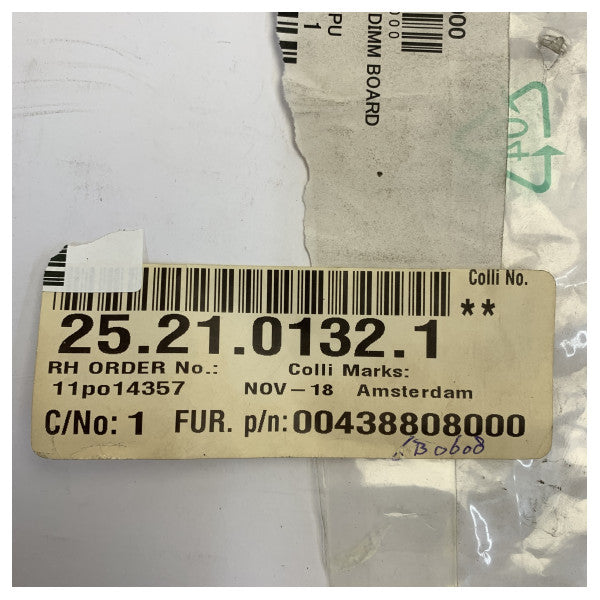 Furuno VR-3010/S VDR DDR SDRAM DIMM Board CPU Memory, B4734830