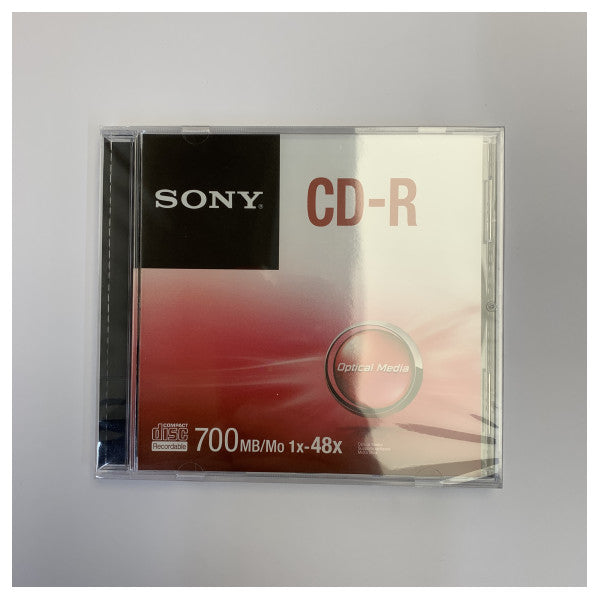 Sony CD-R 700MB 80min 48X Оптичні носії - 5 шт. у Slim Jewel Case CDQ80SJ