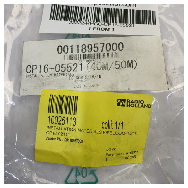 Kit di installazione Furuno CP16-05521 Satcom-C per FELCOM 15/16/18