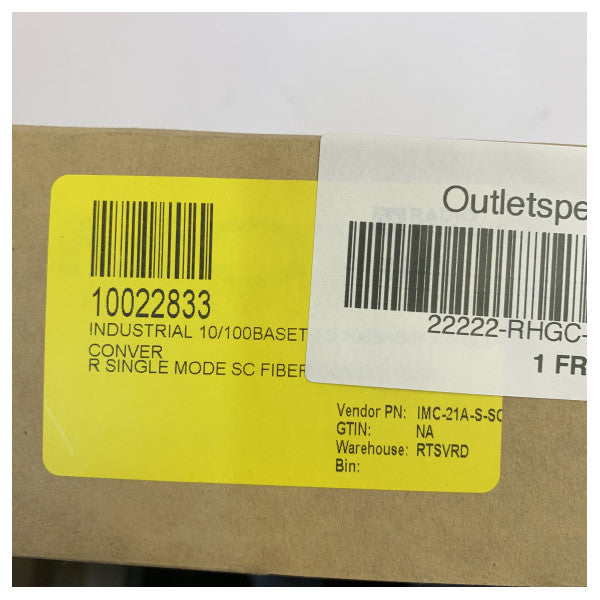 Moxa IMC-21A-S-SC Industrial Ethernet-to-Fiber Media Converter 10/100BaseT(X) to 100BaseFX