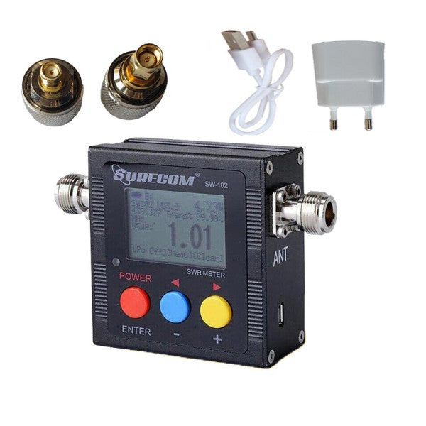 Цифровий вимірювач потужності та КСХ Surecom SW-102 VHF/UHF 125-525 МГц