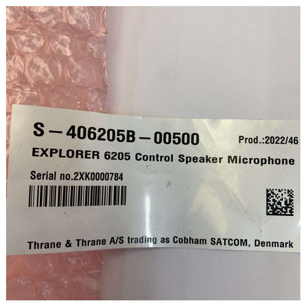 Cobham EXPLORER 6205 Haut-parleur de commande externe pour radio marine VSAT - 406205B
