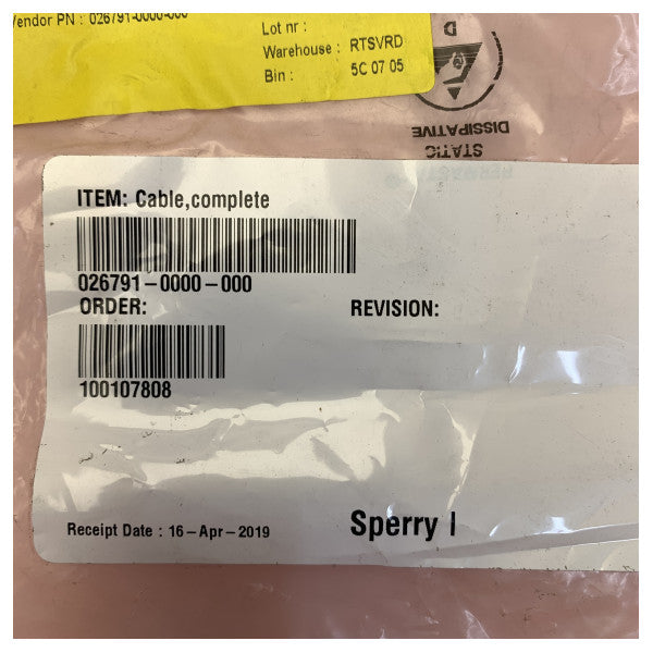 Sperry Marine NAVIGAT X MK1 Kreiselkompass-Hauptkabelbaum - 026791-0000-00