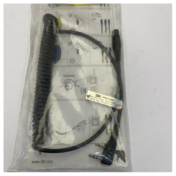 3M Peltor FLX2-36 anslutningskabel för Kenwood 2-poliga radioapparater | Kommunikationsaccessoar