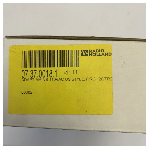 Jotron Tron TR20 φορητός προσαρμογέας AC VHF RCH-20, τροφοδοτικό 110VAC 80082