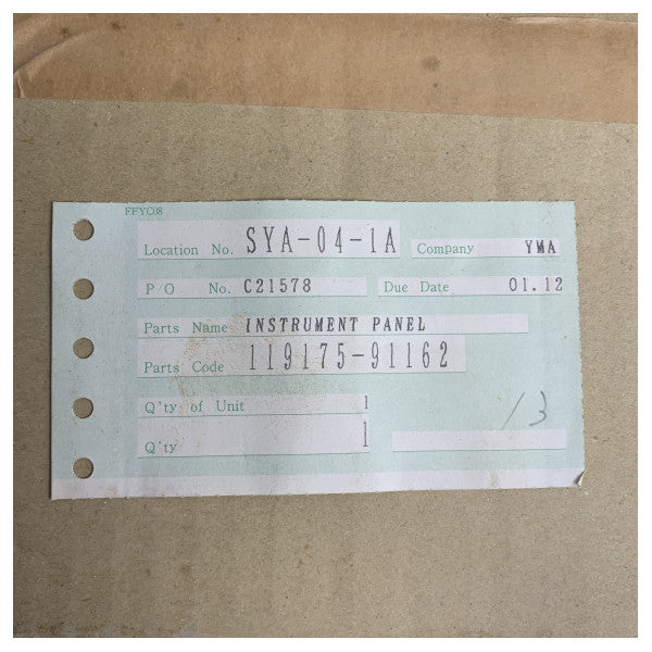 ヤンマー 119175-91162 舶用エンジン計器盤