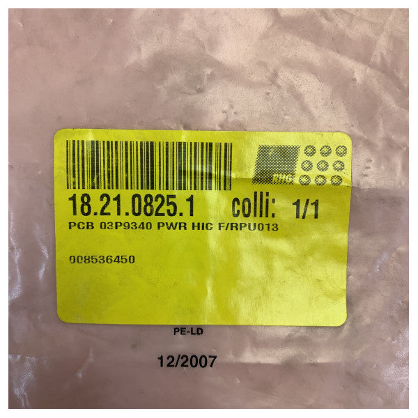 Furuno 03P9340 PWR HIC PCB til FAR-2107 radar RPU-013 processorenhed