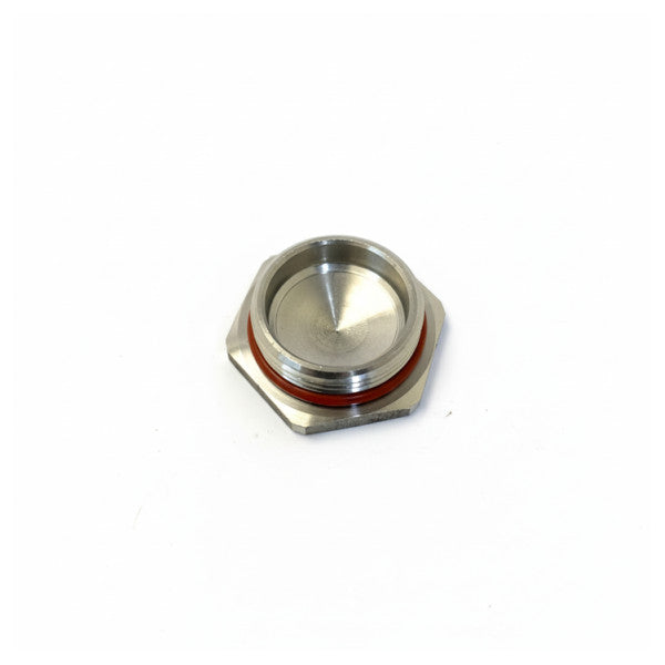 Hummel M25x1.5 V-INOX VMQシリコンシール付きブラインドプラグ - ステンレススチール