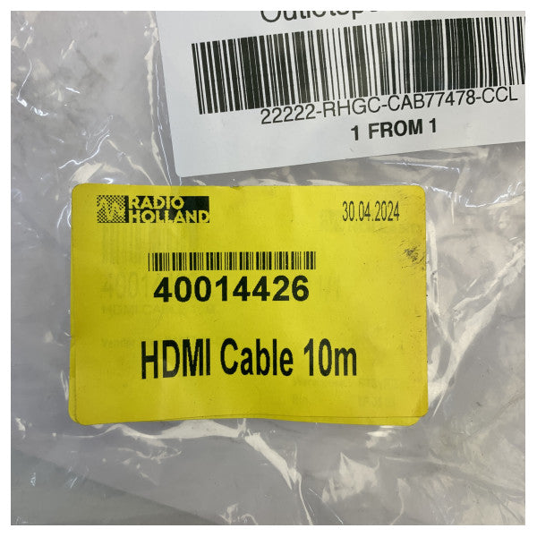 10 m visokokvalitetni HDMI kabel s feritnom jezgrom - niske smetnje